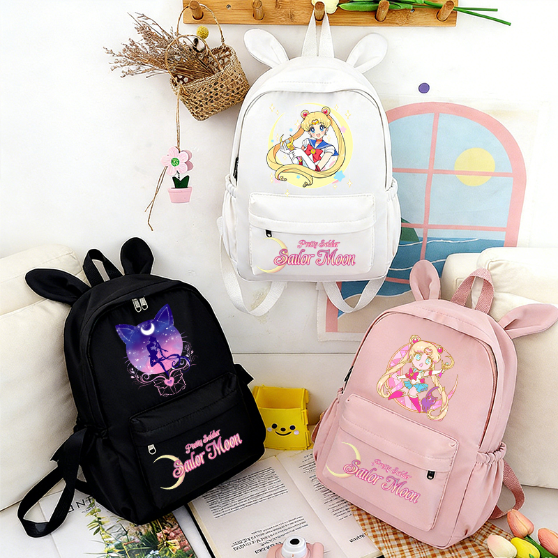 School Backpack Teen - Sailor Moon School Bag Anime Cute