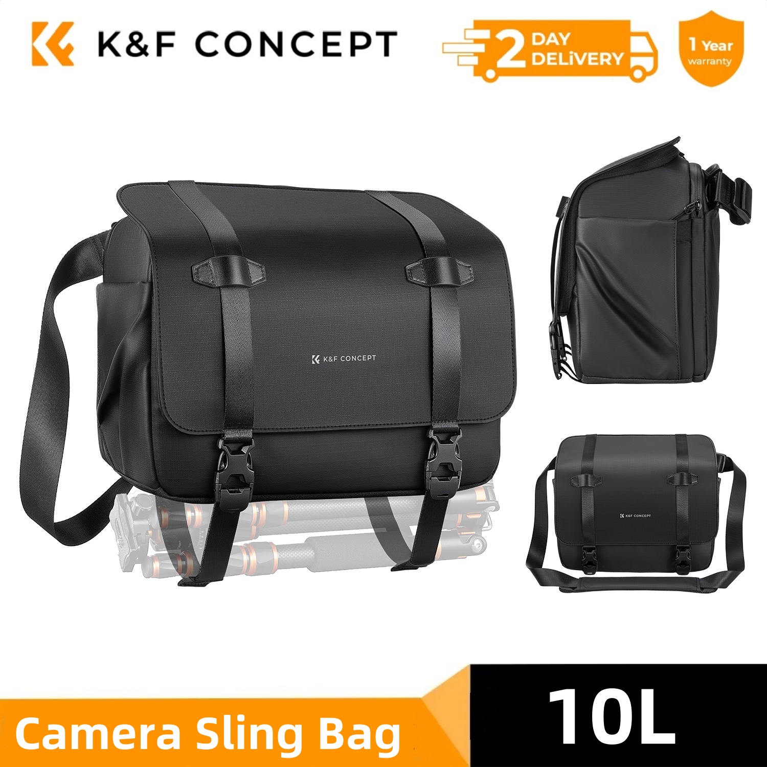 Sling Backpack Shoulder - K&F CONCEPT 10L Camera Sling Bag