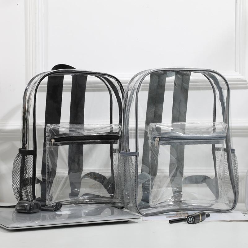 Transparent PVC Outdoor Sports - Canvas Backpack Casual のレビューと価格