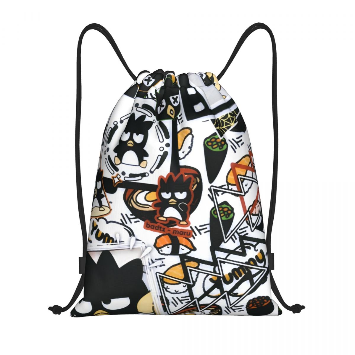 Cute Cartoon Penguin Bad Badtz - Drawstring Gym Bag のレビューと価格