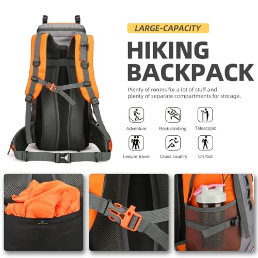 60L Hiking Backpack for Men an - Hiking Backpack Waterproof のレビューと価格