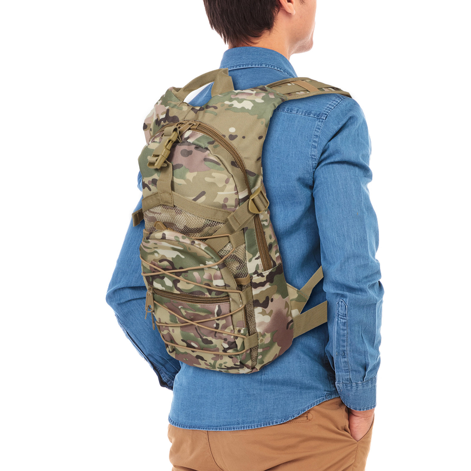 Military Style Camouflage Back - Rucksack Military Style のレビューと価格
