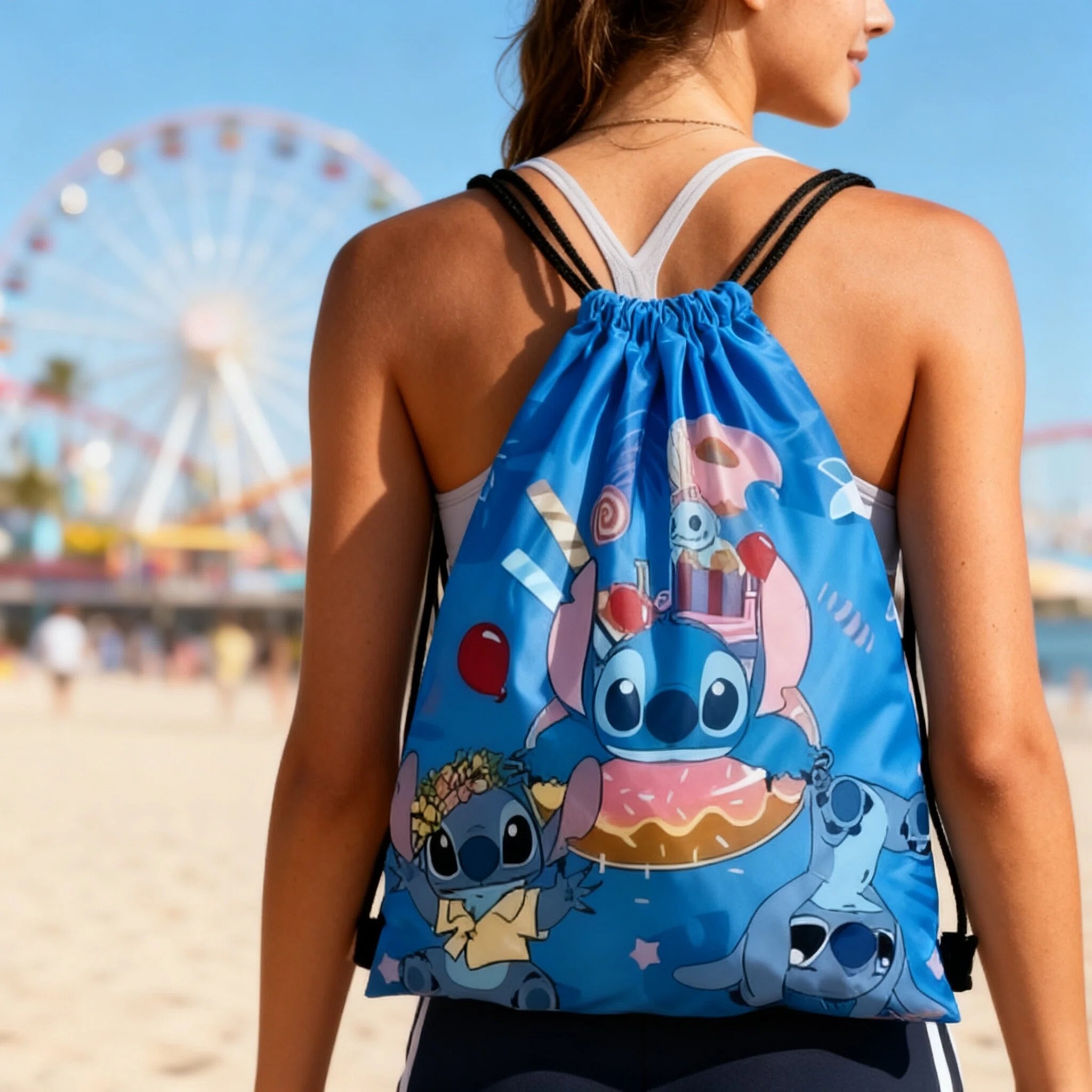 Disney Stitch Storage Bags Set - Drawstring Gym Bag のレビューと価格