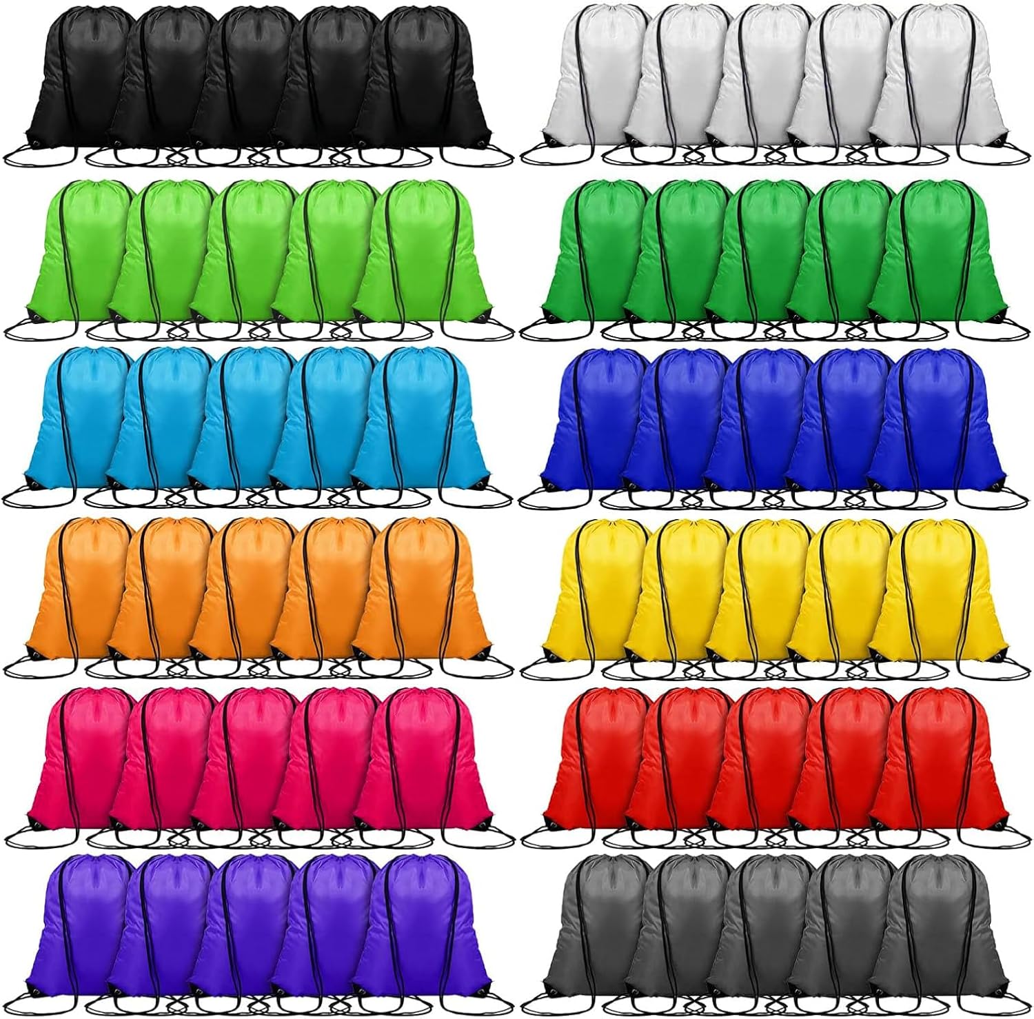 120PCS Drawstring Backpack Bul - Drawstring Gym Bag のレビューと価格
