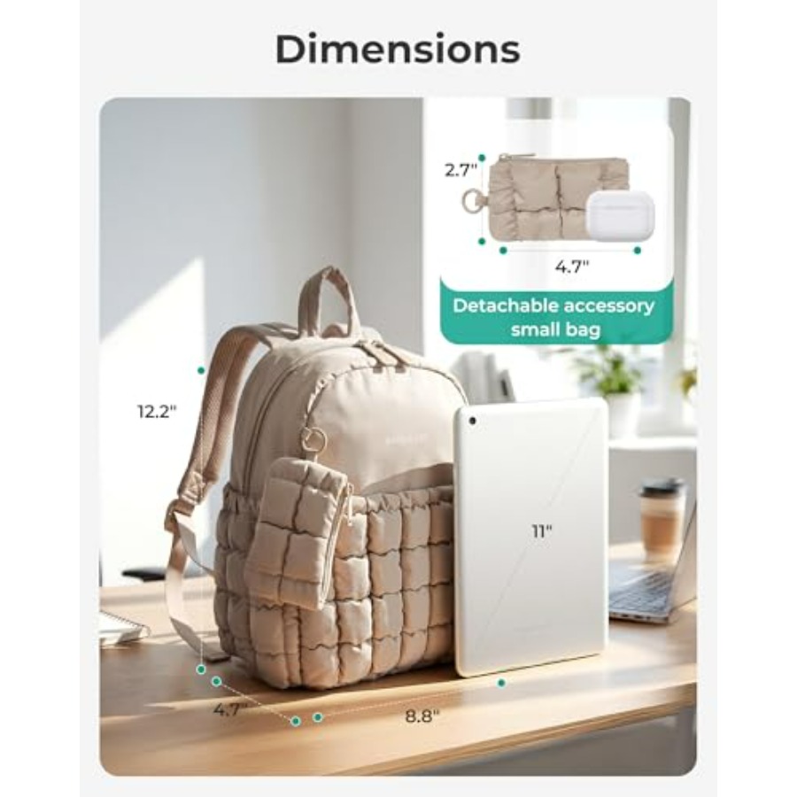 Mini Backpacks for Women, Puff - Mini Backpack Purse のレビューと価格