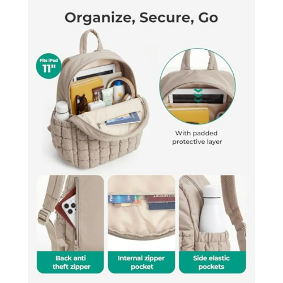 Mini Backpacks for Women, Puff - Mini Backpack Purse のレビューと価格