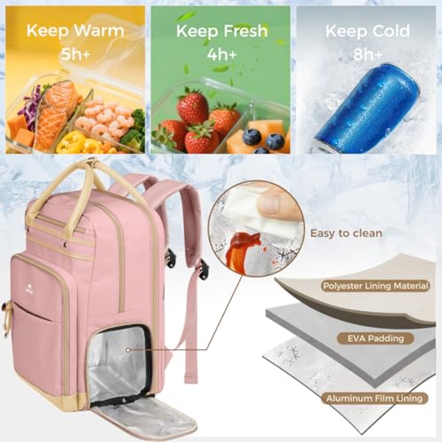 Lunch Backpack for Women, Teac - Laptop Backpack 15.6 のレビューと価格