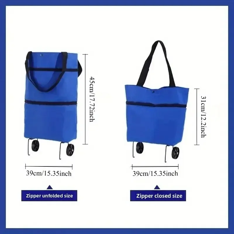 1pc Portable Shopping Cart wit - Foldable Backpack Small のレビューと価格