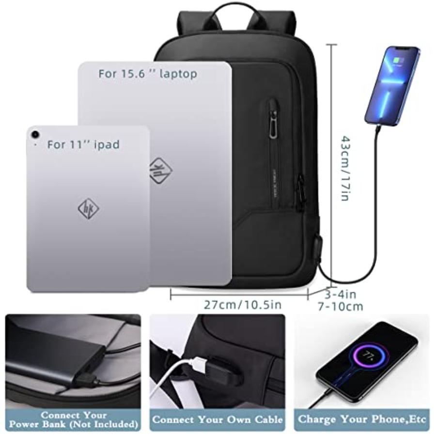 Backpack for Men Business Slim - Travel Backpack Anti Theft のレビューと価格