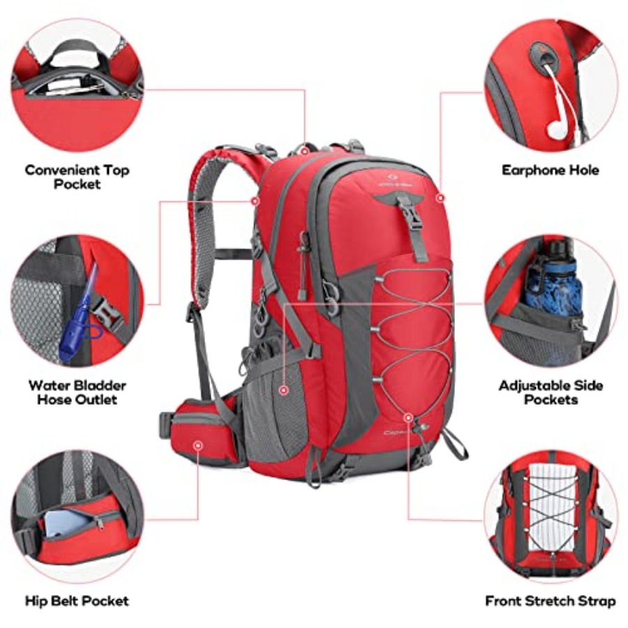 Hiking Backpack, Camping Backp - Hiking Backpack Waterproof のレビューと価格