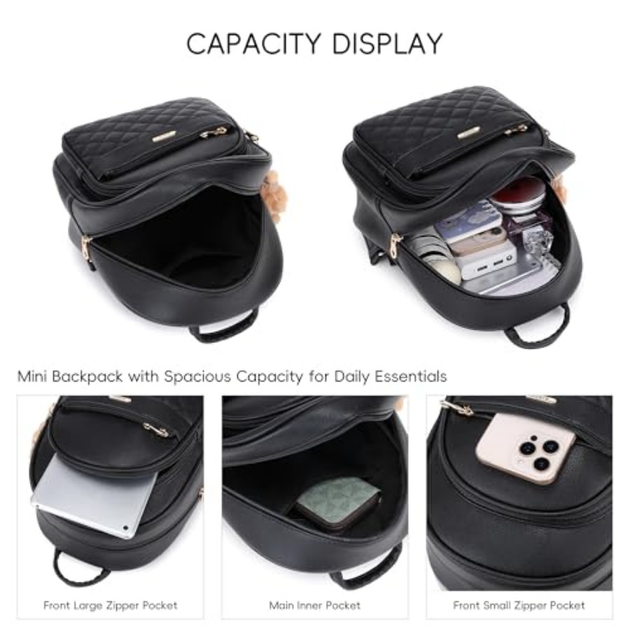 Mini Leather Backpack Purse fo - Mini Backpack Purse のレビューと価格