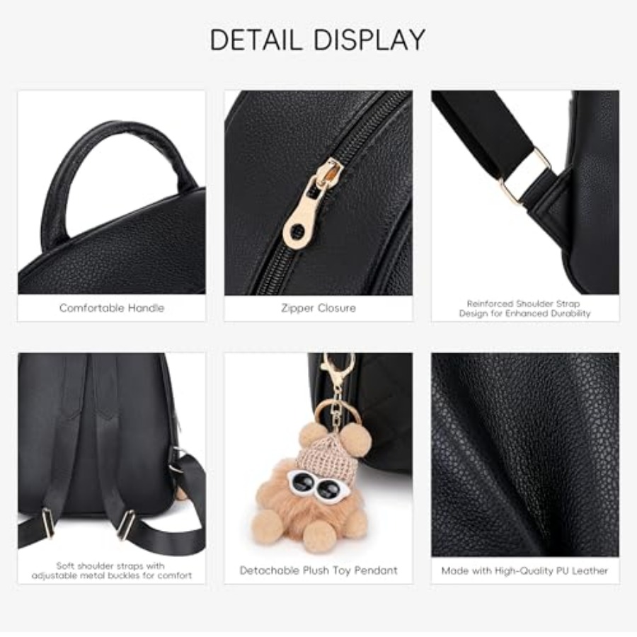 Mini Leather Backpack Purse fo - Mini Backpack Purse のレビューと価格