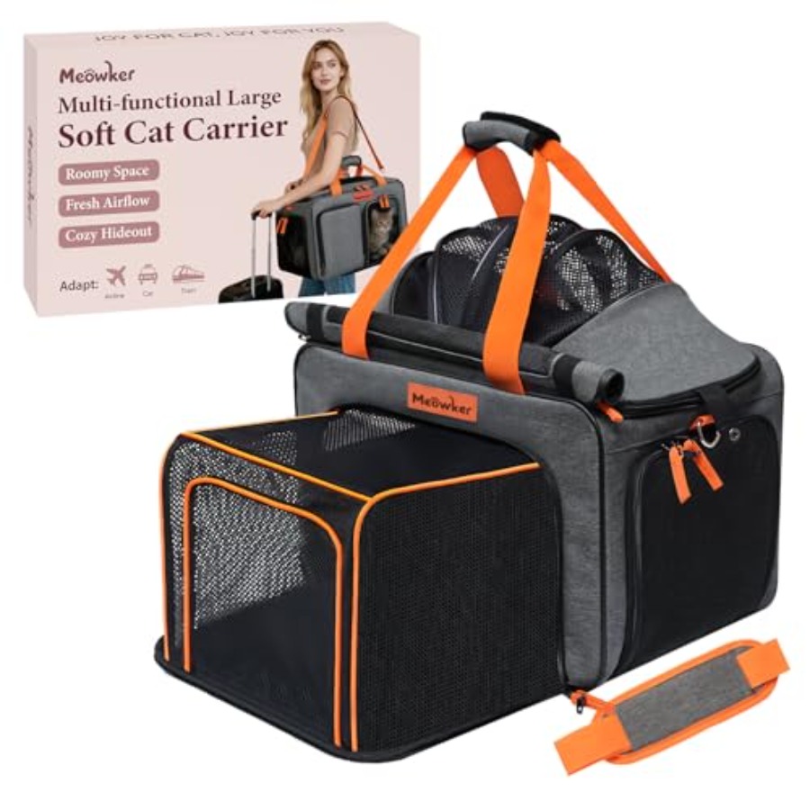Cat Pet Carrier Soft Sided Bag - Foldable Backpack Small のレビューと価格