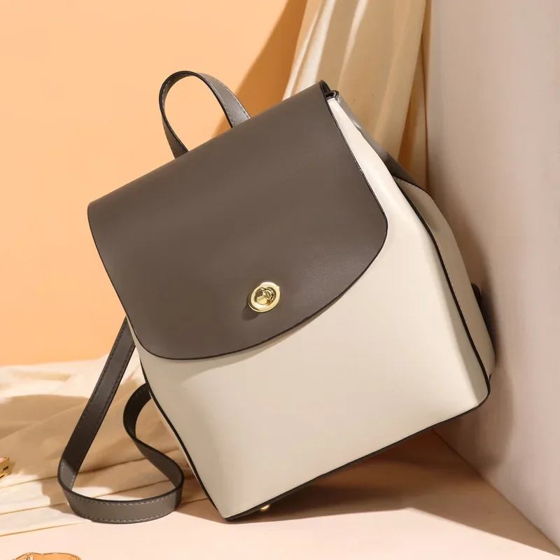 Women's Bags Large Capacity Le - Leather Backpack Vintage のレビューと価格