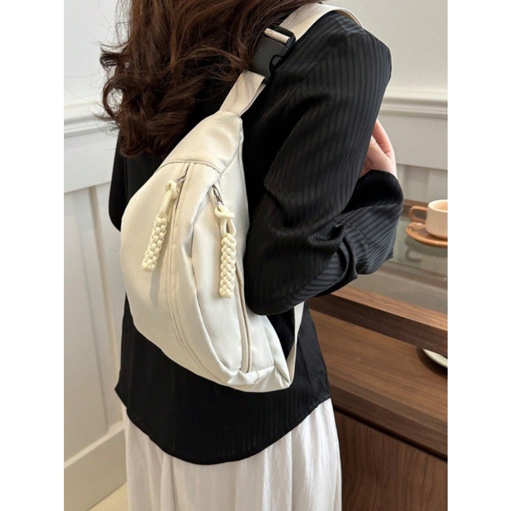 Large Capacity Nylon Chest Bag - Sling Backpack Shoulder のレビューと価格