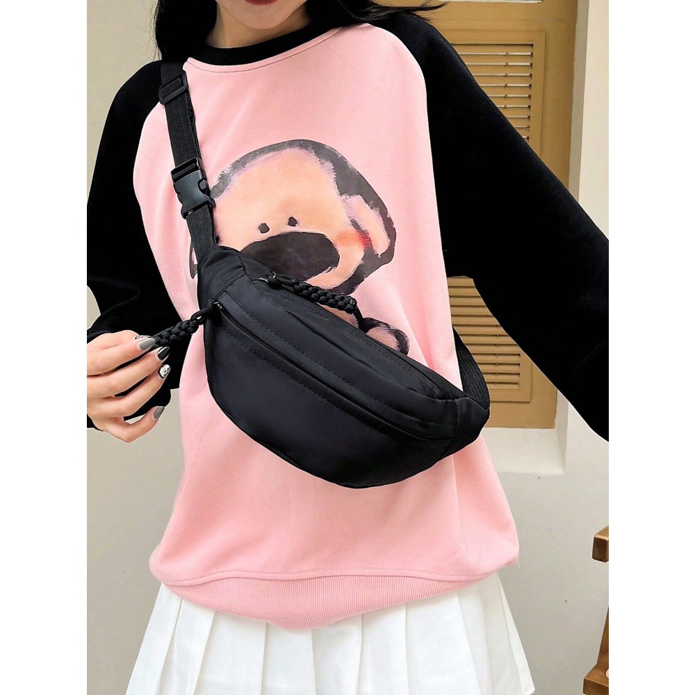 Large Capacity Nylon Chest Bag - Sling Backpack Shoulder のレビューと価格