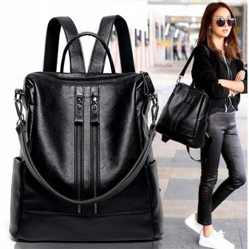 Women Soft Leather Backpack Sc - Canvas Backpack Casual のレビューと価格