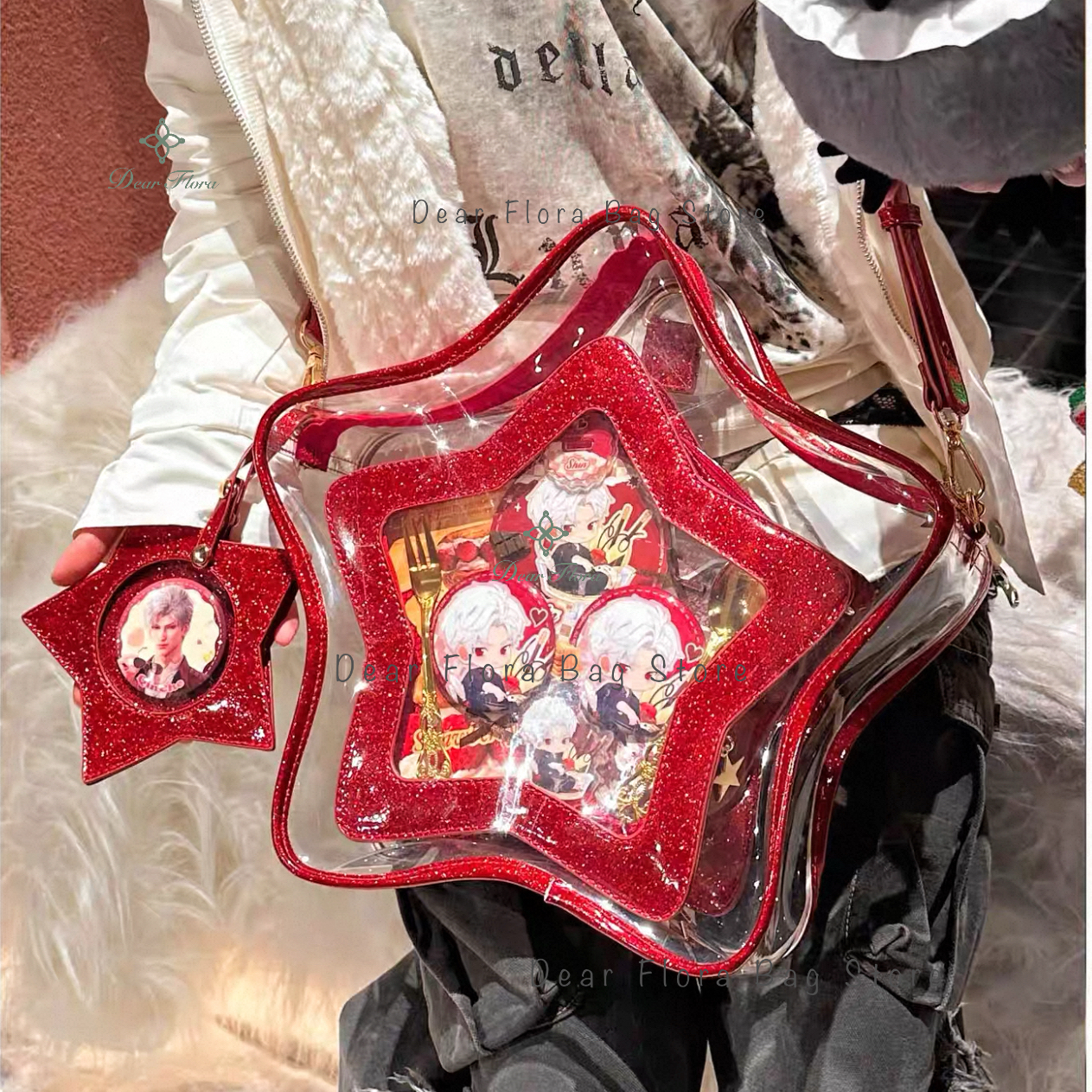 Y2K Cute Bling Star Ita Crossb - Mini Backpack Purse のレビューと価格