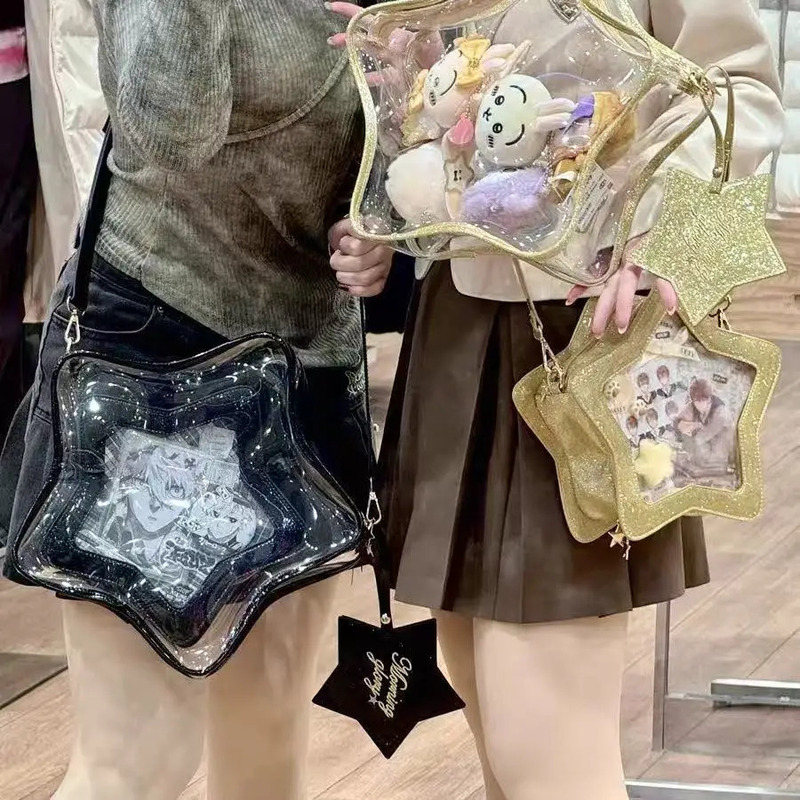 Y2K Cute Bling Star Ita Crossb - Mini Backpack Purse のレビューと価格