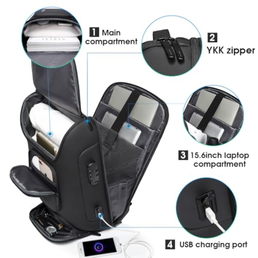 Business Backpack, Laptop Back - Laptop Backpack 15.6 のレビューと価格