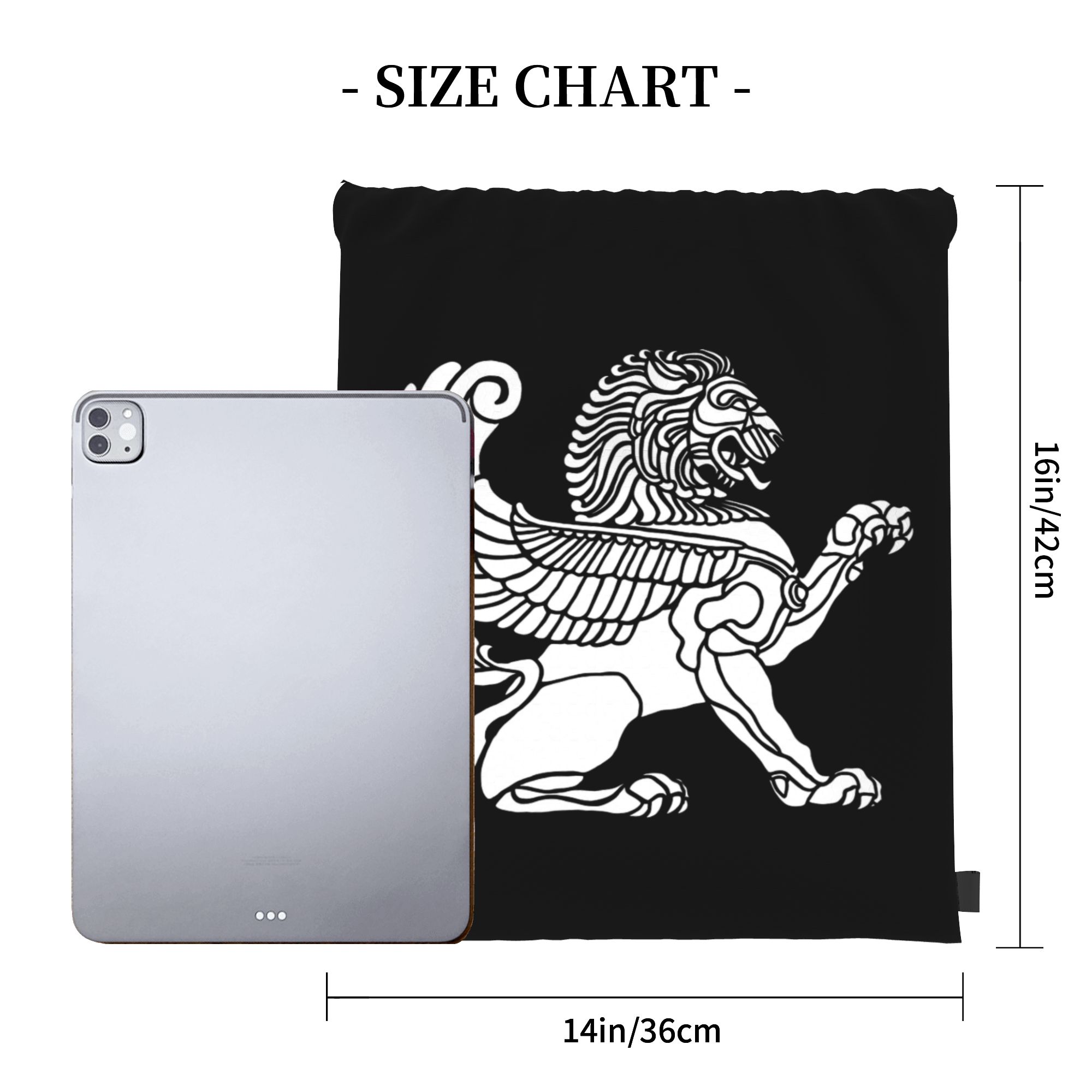 Persian Lion Iranian Iran Pers - Drawstring Gym Bag のレビューと価格