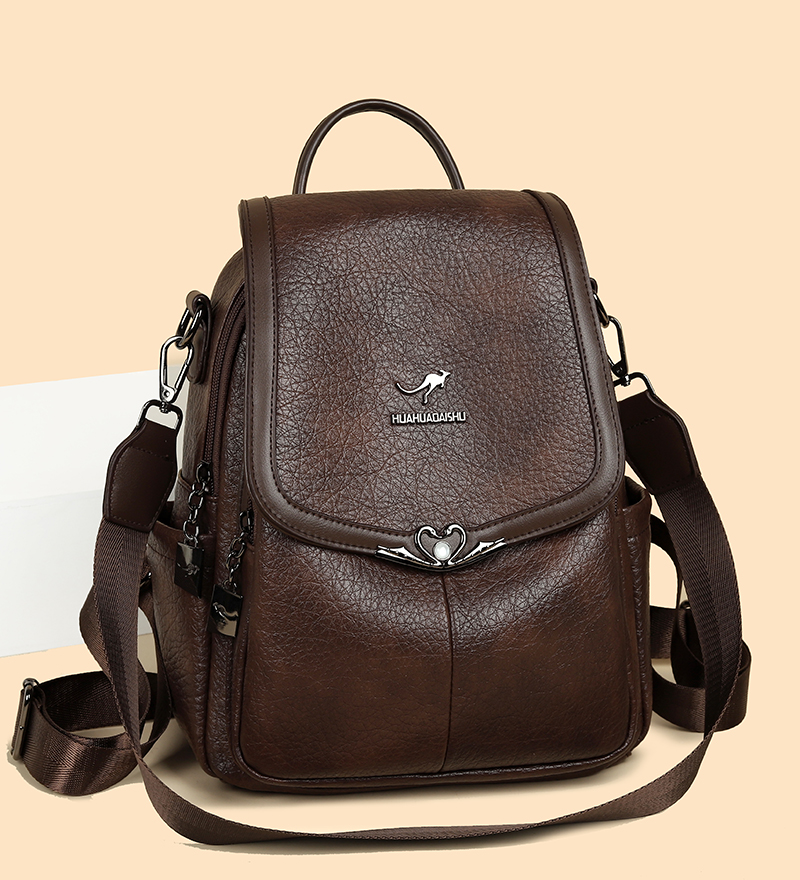 2026 new Ladies Bookbag Rucksa - Leather Backpack Vintage のレビューと価格