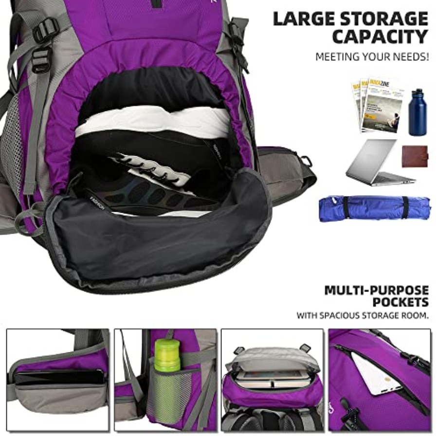 70L Hiking Backpack with Rain  - Hiking Backpack Waterproof のレビューと価格