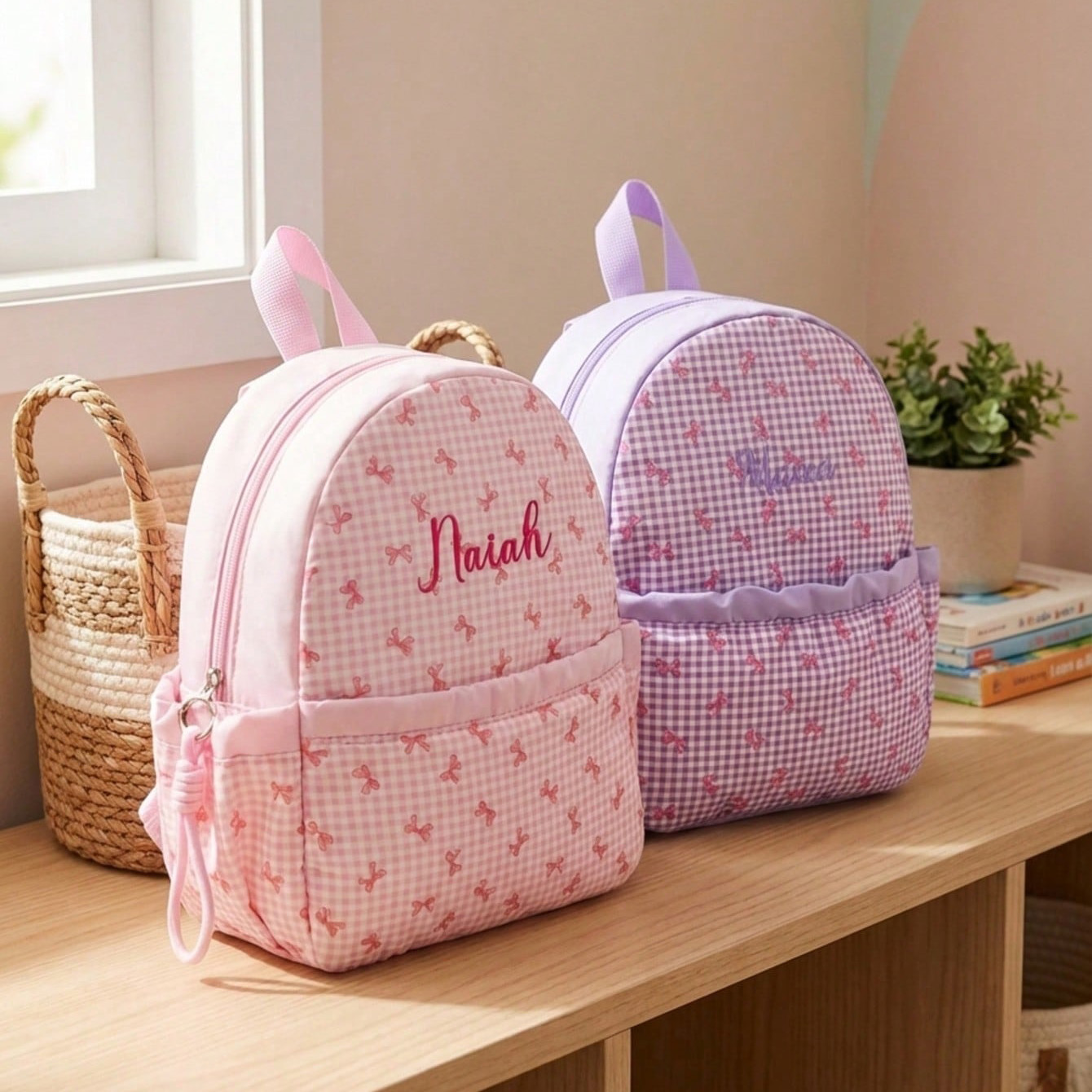 Custom Name-Letter Embroidered - School Backpack Teen のレビューと価格