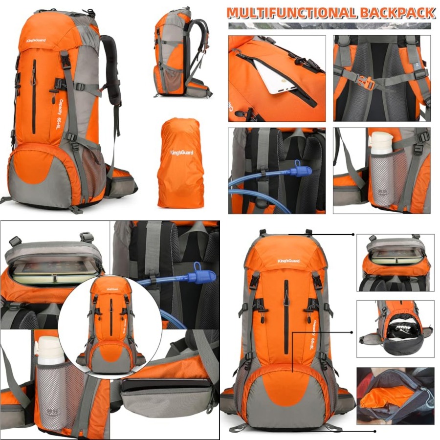 70L Hiking Backpack with Rain  - Hiking Backpack Waterproof のレビューと価格