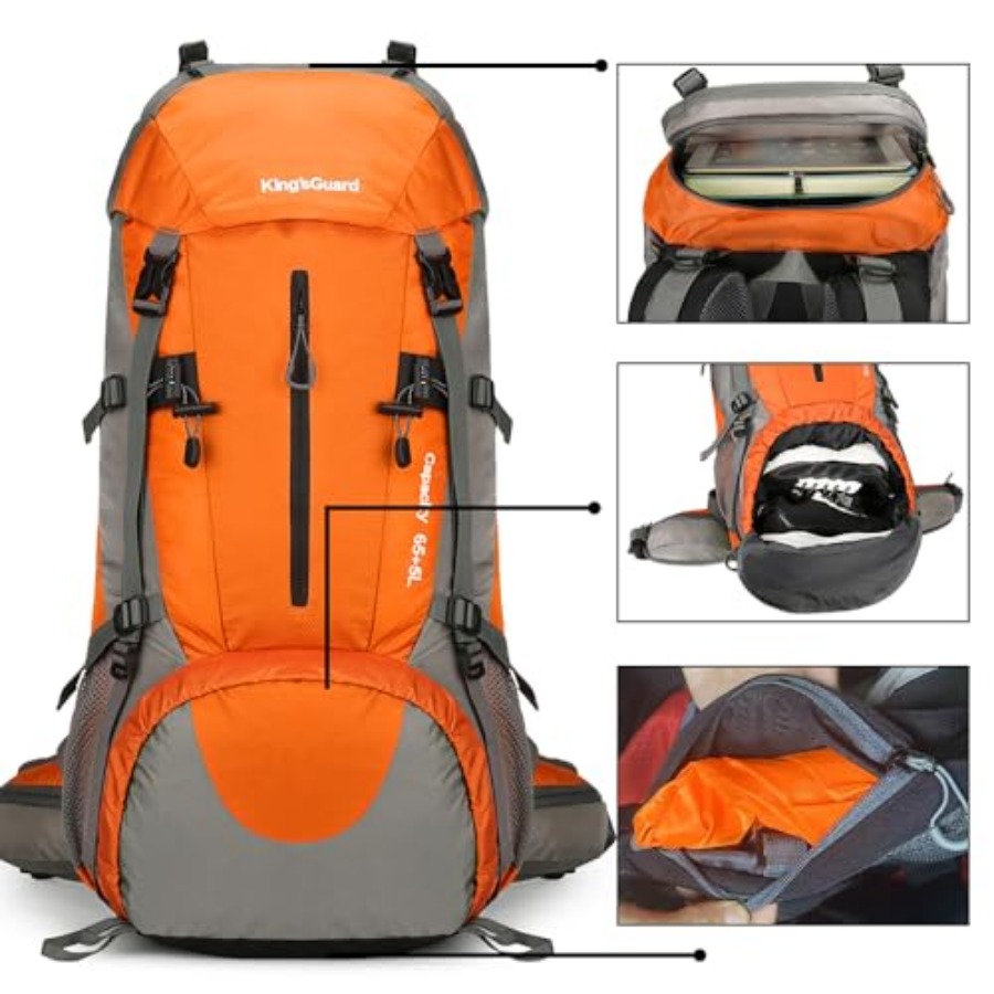 70L Hiking Backpack with Rain  - Hiking Backpack Waterproof のレビューと価格
