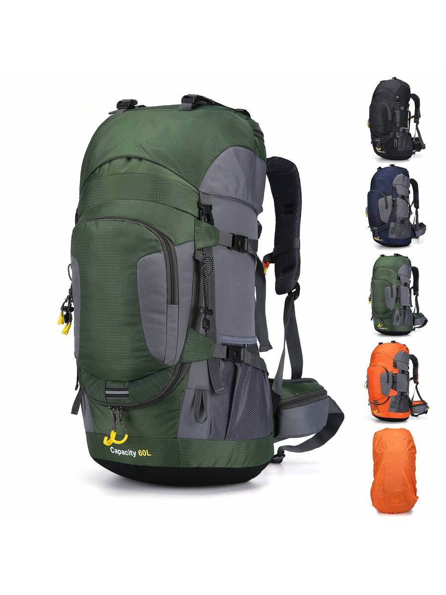 60L Waterproof Oxford Backpack - Hiking Backpack Waterproof のレビューと価格