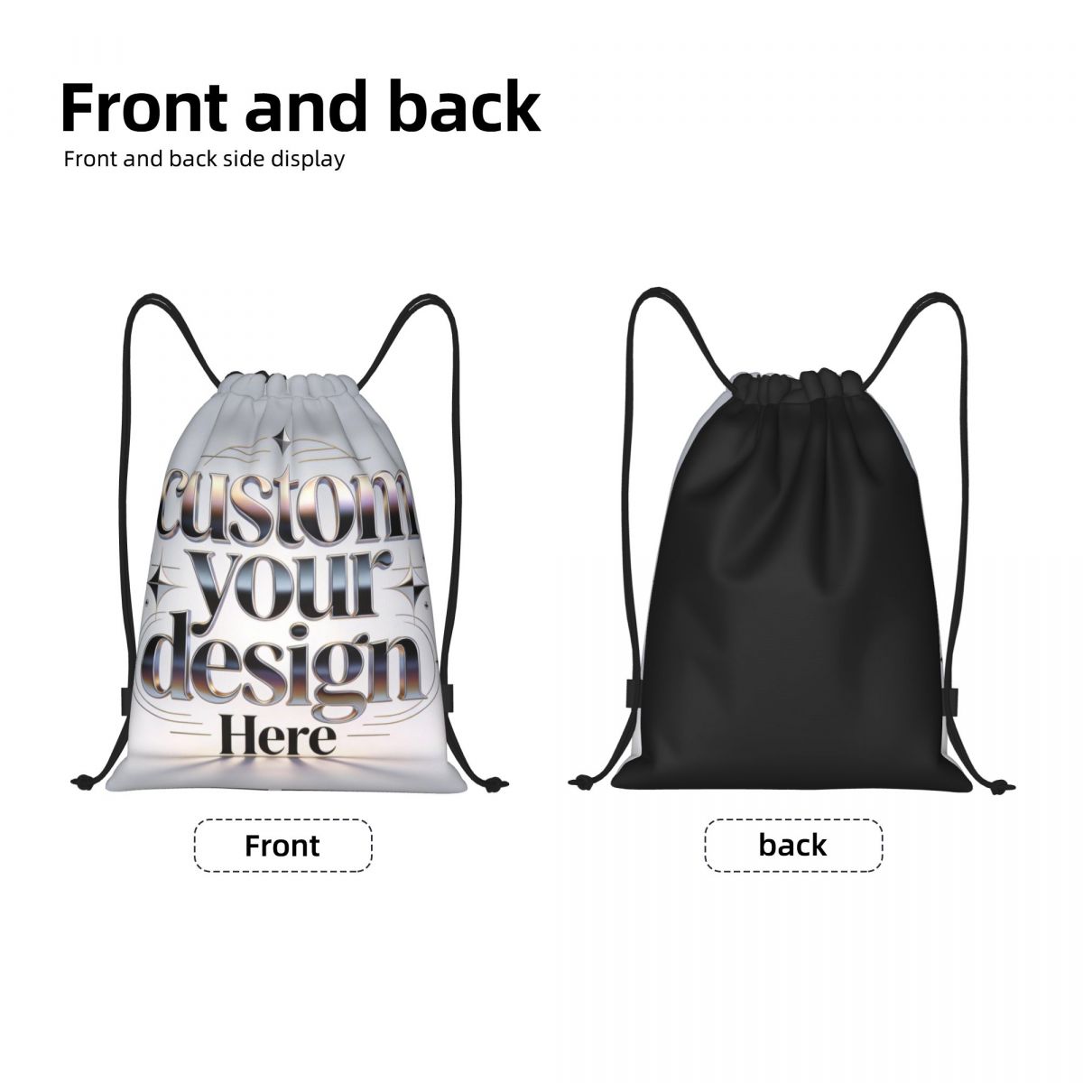 Custom Your Photo Logo Text Dr - Drawstring Gym Bag のレビューと価格