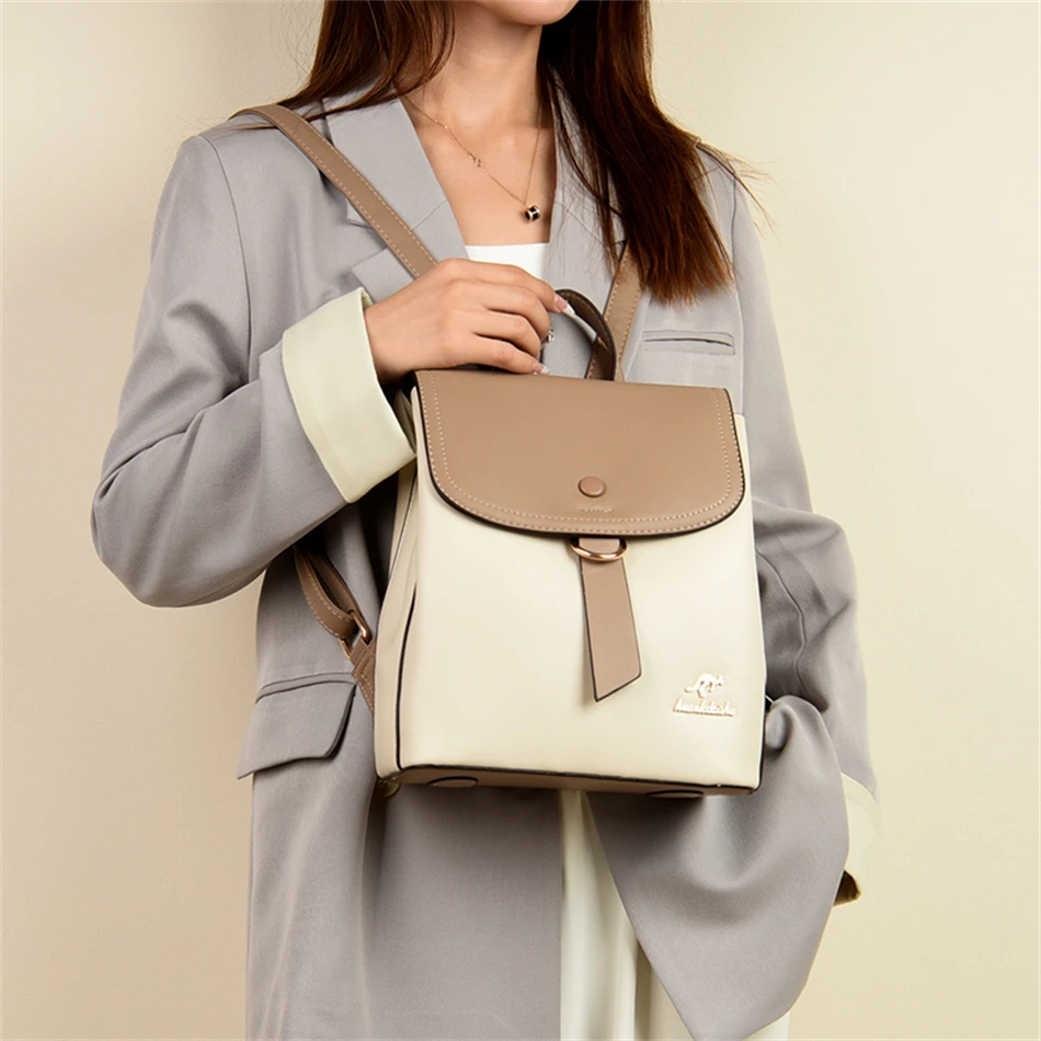 2024 High Quality Fashion Prin - Leather Backpack Vintage のレビューと価格