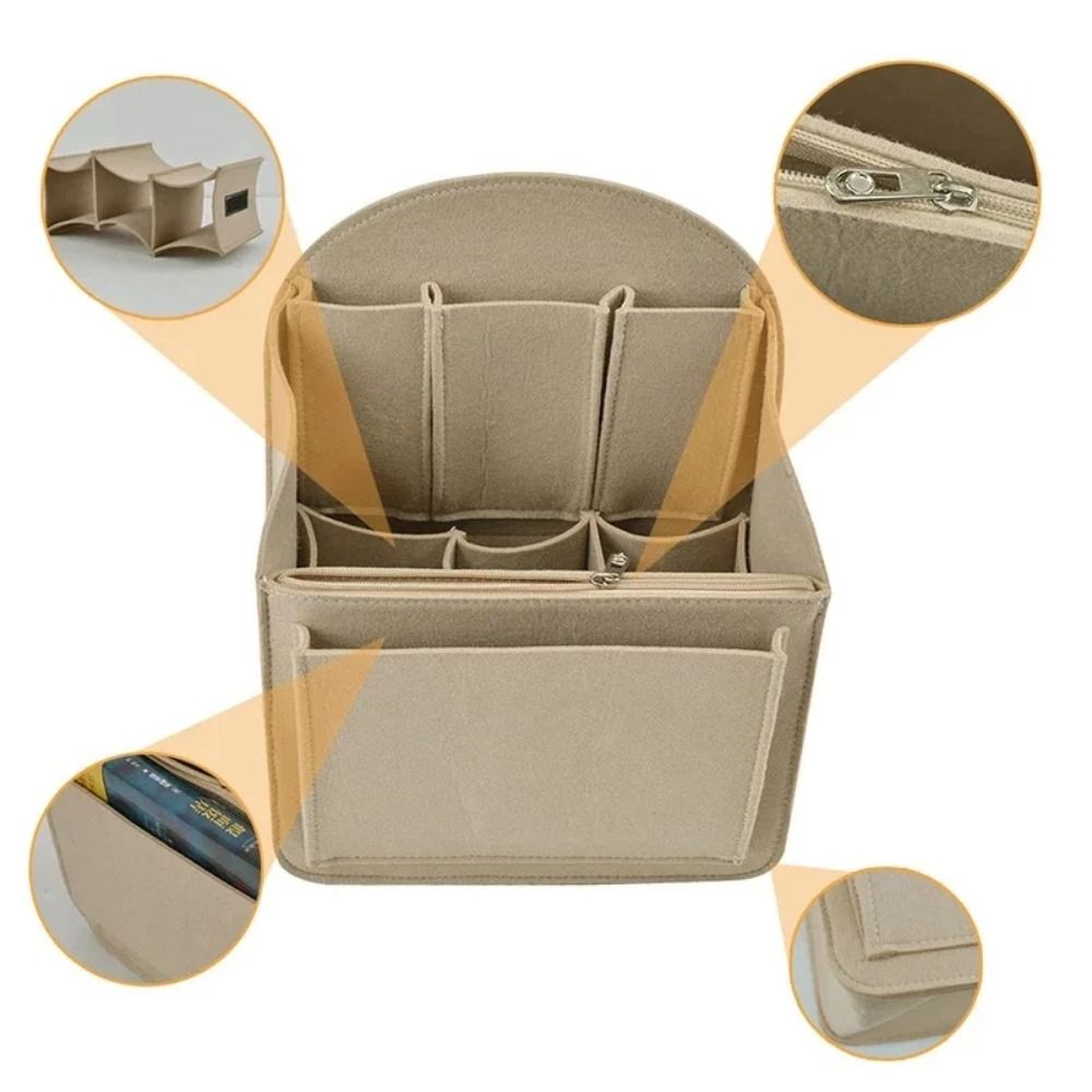 Makeup Organizer Felt Insert B - Backpack Insert Organizer のレビューと価格