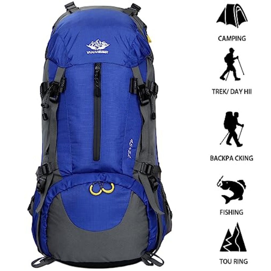 50L Hiking Backpack Men Campin - Rain Cover Backpack のレビューと価格