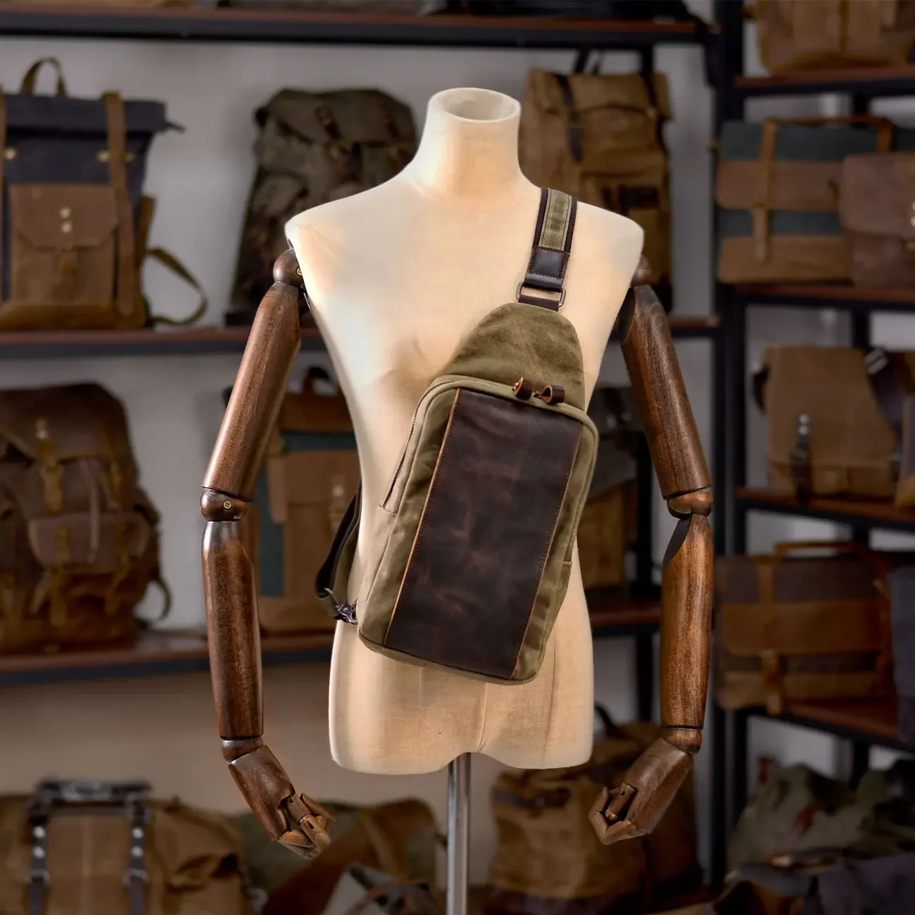 Casual Men's Vintage Waxed Can - Hiking Backpack Waterproof のレビューと価格