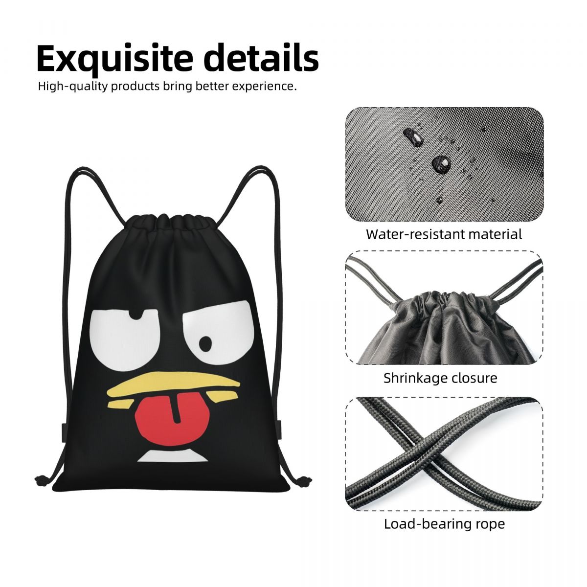 Badtzs Marus  Penguin Drawstri - Drawstring Gym Bag のレビューと価格