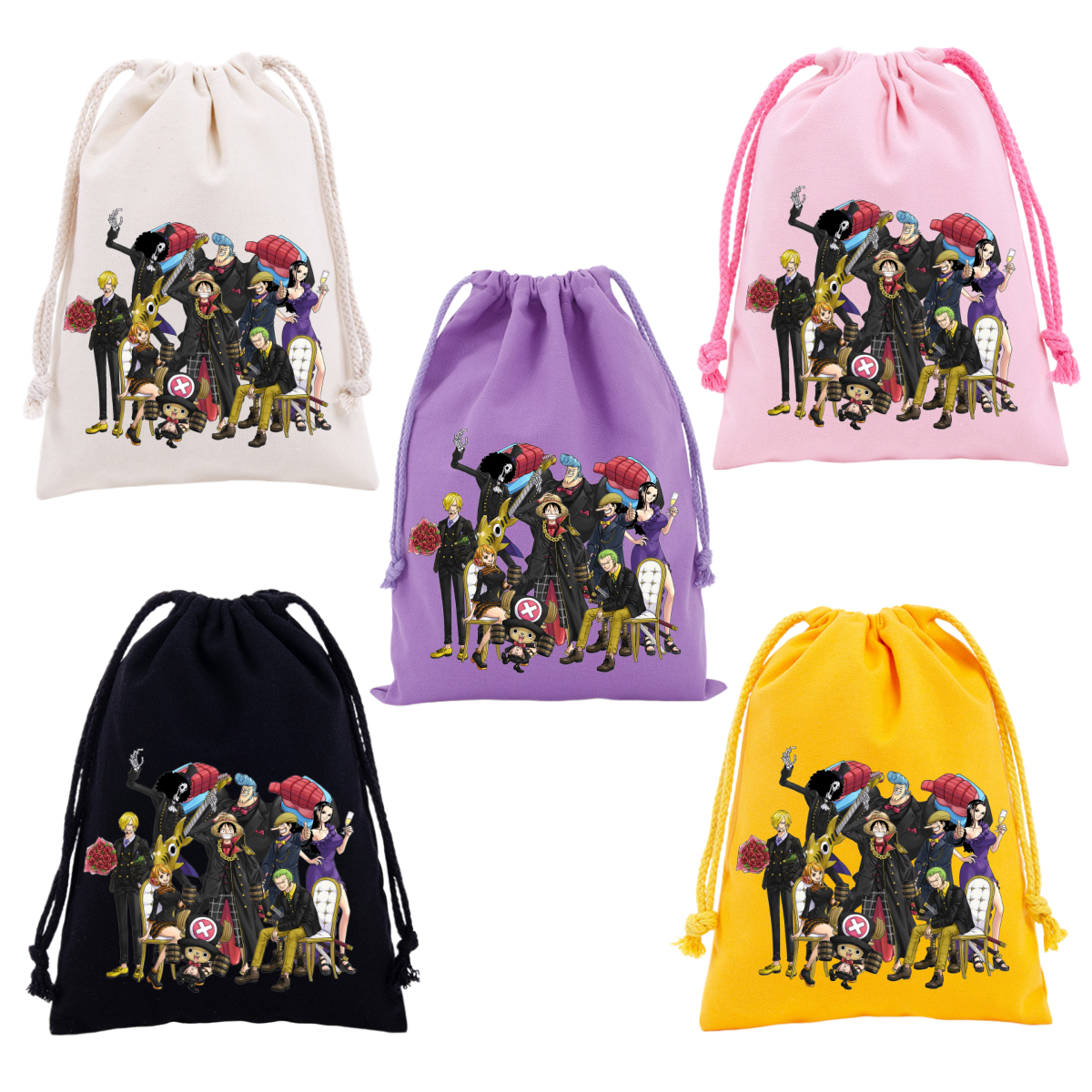 Anime One Piece Drawstring Bac - Drawstring Gym Bag のレビューと価格