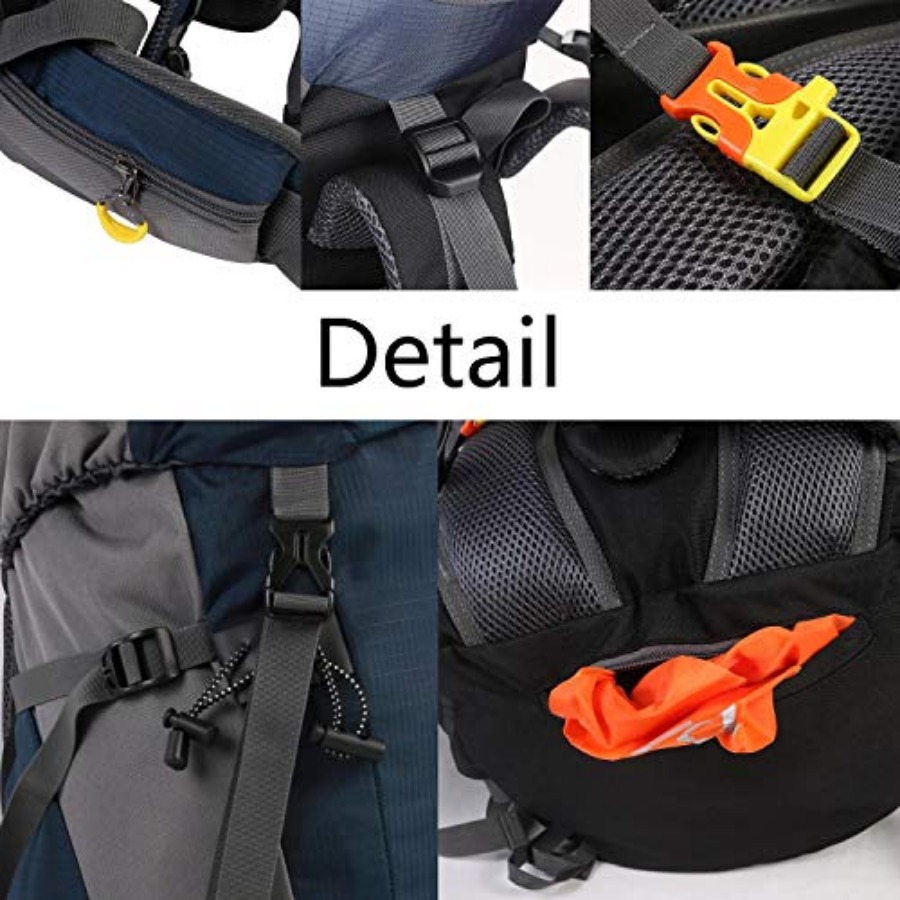 50L Hiking Backpack Men Campin - Rain Cover Backpack のレビューと価格